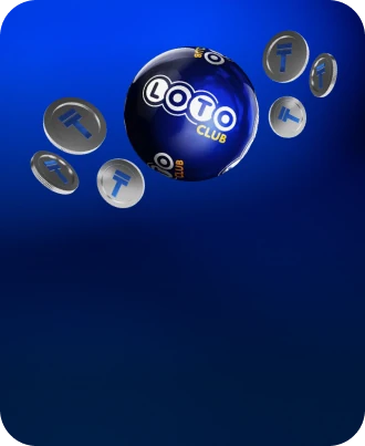 Планета Loto Club окружённая созвездием золотых монет удачи